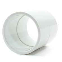 1/2" Schedule 40 PVC Pipe Coupling (Slip x Slip) White