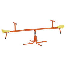 360° Swivel Kids Seesaw, 4-Prong Sit & Spin Teeter Totter, 100 lbs/Seat, Outdoor Toy for Ages 3+