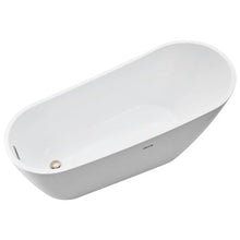 67 Inch Acrylic Freestanding Bathtub for Modern Bathroom or Remodel Projects D-9008