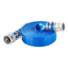 Suction Hose Kit for Water Pump - 2 x 65 ft Blue Backwash Hose 20 ft Green Suction Hose Steel Strainer Camlocks & Clamps | Multi-Purpose Use