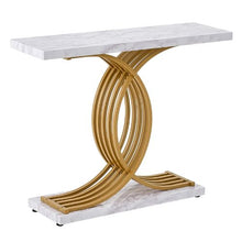 39.4" Narrow Metal Frame Sofa Table for house