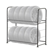 107x117x46 cm Tire Storage Rack for Garage Workshop LX060