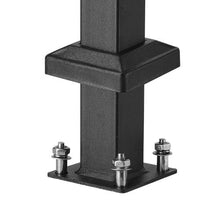 2-3 Steps Black Porch Deck Handrails for Outdoor for Seniors