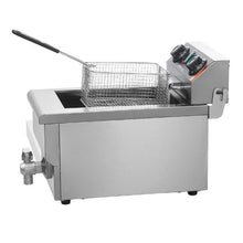 Commercial Deep Fryer 1500W Electric Fryer 11.6Qt/11L Stainless Steel with Basket & Temp Control