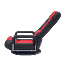 360° Swivel Floor Gaming Chair with Armrests – (Red/Black)