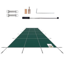 20x40 ft Inground Pool Safety Cover Mesh Winter Cover (Green)