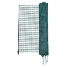 3 x 49.2 FT (15 m ) Plastic Mesh Fencing Garden Safety Fences Netting with Double-Spike Stakes For Temporary Fence with Posts