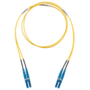 15 Meter 2 Fiber Opti-Core Optic Patch Cord Pigtail OS1/OS2 LC Duplex Connector F92ERLNLNSNM015