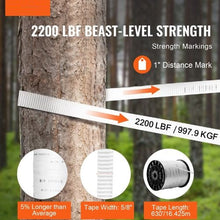 5/8" x 630' Flat Rope Polyester Printed Webbing Cable Pulling Tape