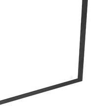 Fixed Glass Shower Panel 34 x 73.6 in Semi-Framed 5/16 in Clear Tempered Glass Bottom Seal Matte Black Hardware