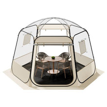 Pop-Up Bubble Tent – 11×10.2 Ft Clear Waterproof UV-Resistant Dome Tent for 8–10 Persons