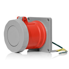Leviton 60 Amp 480V LEV Series IEC Pin & Sleeve Receptacle Red 360R7WLEV