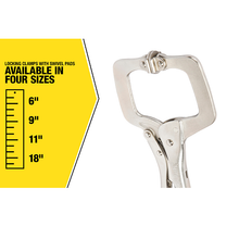 18" Locking Clamp with Swivel Pads LCS18 (Pack of 6)