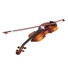 4/4 Full Size Violin Set for Adults Matte Brown Solid Wood Beginner Fiddle with Case & Accessories