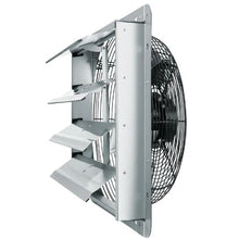 16-Inch Shutter Exhaust Fan 2000 CFM Aluminum Wall-Mount Fan with AC Motor for Greenhouses Garages & Sheds