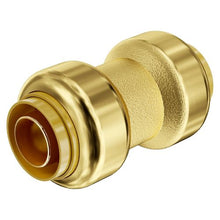 3/4" Brass Straight-Through Push-Fit for Air System Pipe Fittings (12PCS)