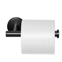 Stainless Steel Toilet Roll Holder Fits Mega Rolls (Matte Black)