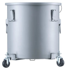 16 Gal Fryer Grease Bucket Oil Disposal Caddy with Caster Base Rust-Proof Carbon Steel Lock Clips Lid Filter Bag for Hot Cooking Oil (Gray)