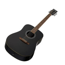 41 Inch Dreadnought Acoustic Guitar Bundle with Gig Bag Tuner Capo & Accessories (Black)