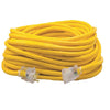 100' Ft 12/3 SJEOOW Yellow Polar and Solar Outdoor Cold Weather Extension Cord Power Light Indicator 1689SW0002(Pack of 4)