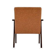 Mid-Century Rattan Accent Chair with Velvet Upholstery (Beige)