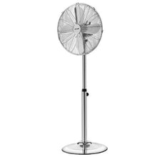 16-Inch Industrial Pedestal Fan - 1,450 CFM High Velocity 3-Speed Oscillating Standing Fan (Silver)