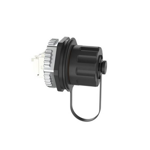 Bulkhead Connector Black IAEBH6X