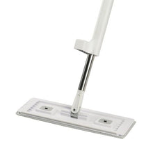 Self-Wringing Microfiber Flat Mop with 4 Reusable Pads for Hardwood & Tile Cleaning