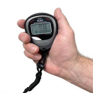 100 Memory Water and Shock Resistant Stopwatch 810036A