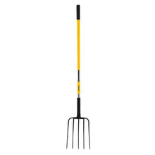 5-Tine Garden Fork – Heavy Duty Fiberglass Handle Pitchfork for Digging Composting & Aeration