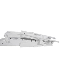 Plastic Adirondack Chairs with Cup Holder Folding All-Weather Outdoor Chairs (White) (Set of 2)