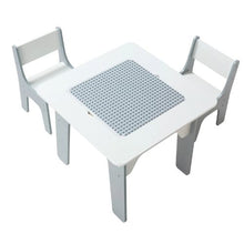4-in-1 Kids Activity Table with 2 Chairs Double-Sided Play Table Storage for kids