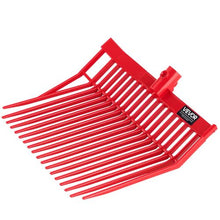 Heavy Duty Manure Fork Heads – 18-Tine Durable Plastic Replacement Pitchfork for Stable Hay & Farm Cleaning (6PCS)