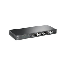 TP-Link 24 Port Fast Ethernet Smart Managed PoE Switch with 4 Gigabit Port TPL-TL-SL2428P