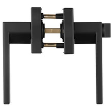 Privacy Door Handle Matte Black Reversible Door Lever with Keyless Lock 45° Turn Square Interior for Bed & Bath (Pack of 10)