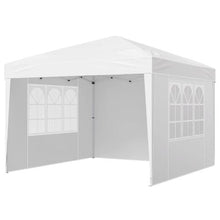 10x10 Ft Pop-Up Canopy Tent Portable Gazebo with 3 Sidewalls & Ventilated Windows Adjustable Height for Outdoor Events & Patio