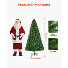 Artificial Xmas Christmas Decorate Trees with 1250 Branch Tips and Sturdy Metal Base (6FT)