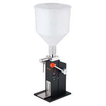 Manual Liquid Filling Machine 5–60ml, 10L Hopper Anti-Drip Nozzle Carbon Steel