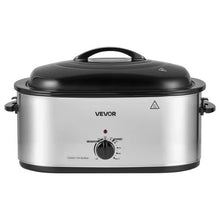 24QT Electric Roaster Oven 1450W 3 Food Trays Self-Basting Lid Warming Function Removable Rack