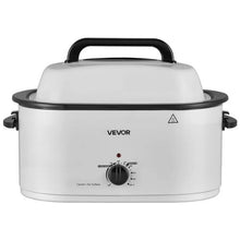26QT Electric Roaster Oven 1450W Viewing Lid Defrost & Warm Functions Removable Pan & Rack (White)