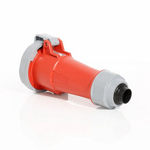 Leviton 30 Amp 480V LEV Series IEC Pin & Sleeve Connector with Clamp Red 330C7WLEVA