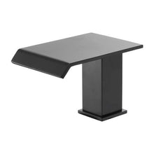 Roman Tub Faucet 3-Hole Waterfall Bathtub Faucet 2 Handles Deck Mount Drip-Free (Matte Black)