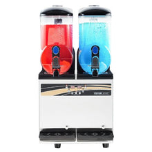 2x15 L  Commercial Frozen Drink Maker 120 Cups Stainless Steel for Home Party Restaurants Cafe Bars