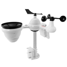 7-in-1 Wi-Fi Weather Station 7.5-Inch Color Display Solar Outdoor Sensor Temperature Humidity Wind & Rain