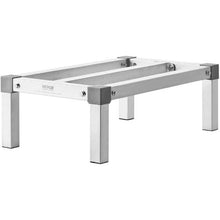 24 x 14” Aluminum Dunnage Rack, 1000 lbs Capacity, Adjustable Storage for Restaurants & Kitchens (Assembled Type)