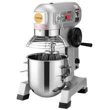 Commercial Food Mixer 10 Qt 450W 3-Speed Dough Hook & Whisk