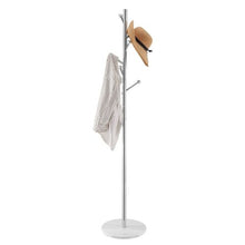 Modern Freestanding Coat Rack Stable Marble Base with 8 Hooks Stylish Hall Tree for Entryway & Office