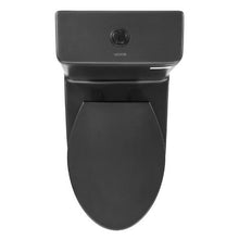 Elongated One‑Piece Dual‑Flush Toilet 12″ Rough‑In (Matte Black)