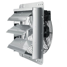12-Inch Shutter Exhaust Fan 1000 CFM Aluminum AC Motor for Greenhouses Garages & Sheds