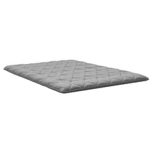 Japanese Tatami Mat Full Size Foldable 9-Layer Floor Mattress with Storage Bag Gray for Sleeping Meditation & Yoga
